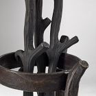 Lone Fox Woodland Deer Fireplace Collection