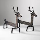 Lone Fox Woodland Deer Fireplace Collection