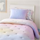 Rainbow Watercolor Jersey Cotton Comforter &amp; Shams