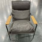 Open Box: Kinsley Leather Lounge Chair - Saddle Leather Banker, Dark Bronze