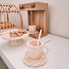 Poppie Toys Rattan Coffee &amp; Cake Playset