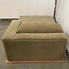 Open Box: Landon Right Arm Chaise - Performance Chenille Crossweave Elm, Textured Antique Bronze