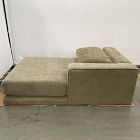 Open Box: Landon Right Arm Chaise - Performance Chenille Crossweave Elm, Textured Antique Bronze