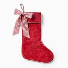 Santa Stitch Velvet Quilted Stocking