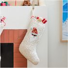 Chunky Knit Sweater Stocking - Santa