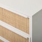 Callahan Solid Wood Rattan 6-Drawer Dresser (60")