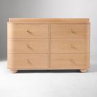 Elio 6-Drawer Wide Dresser with Removable Topper (56")
