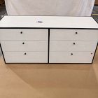 Open Box: Marlowe 6-Drawer Dresser - Alabaster White, Anthracite