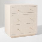 Mayson Painted Grasscloth 3-Drawer Dresser (30")