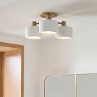 Anders Porcelain 3-Light Flush Mount (16")