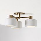 Anders Porcelain 3-Light Flush Mount (16")