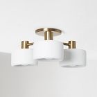Anders Porcelain 3-Light Flush Mount (16")