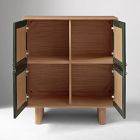 Cacius Leather Front Cabinet (32")