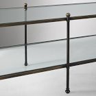 Eira Metal &amp; Glass Coffee Table (55")