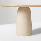 Leona Oval Pedestal Dining Table (86")