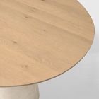 Leona Oval Pedestal Dining Table (86")