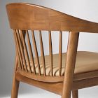 Meier Leather Spindle Back Dining Chair