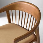 Meier Leather Spindle Back Dining Chair