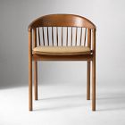 Meier Leather Spindle Back Dining Chair