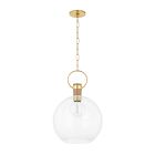 Open Box: Agatha Pendant (16") - Aged Brass