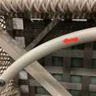 Open Box: Coastal Wicker Outdoor Swivel Chair - Crosshatch Weave Frost Gray, Silverstone