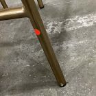 Open Box: Lenox Counter Stool (26"H) - Performance Distressed Velvet Sand, Champagne Bronze Frame