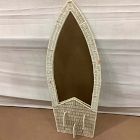 Open Box: Surfboard Rattan Wall Mirror (18"W x 48"H) - Light Natural
