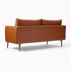 Auburn Leather Loveseat (70")