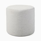 Sunbrella® Indoor/Outdoor Canvas Round Pouf