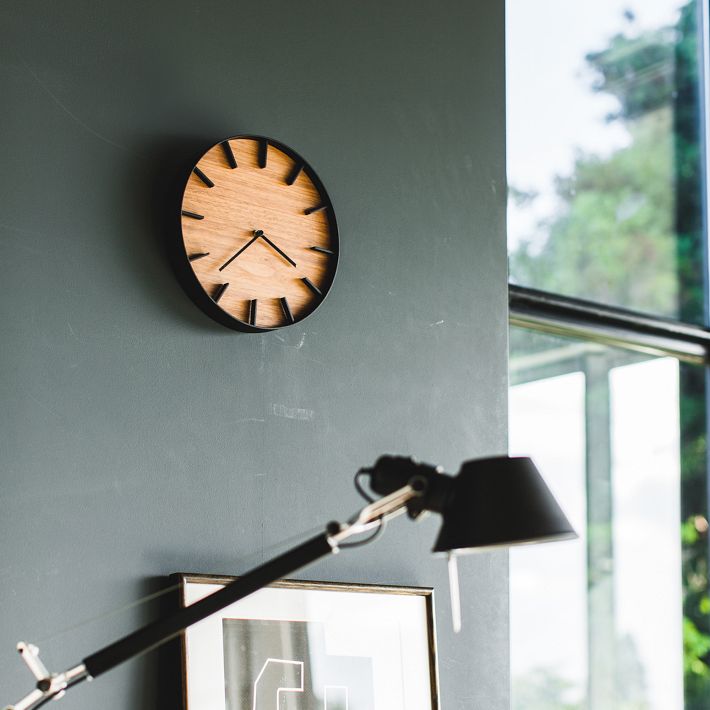 Yamazaki Rin Wall Clock Modern Wood | West Elm
