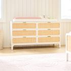 Ida Woven Wide Dresser with Removable Topper (60")