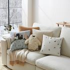 Nicole Cicak Holiday Ice Skaters Pillow Cover