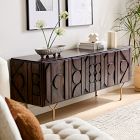Pictograph Solid Wood Media Console (68"&ndash;84")