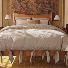Pierce &amp; Ward Curved Burl Wood Bed