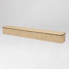 Aiken Solid Wood Fluted Floating Ledge