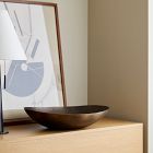 Metal Tabletop Frame w/ Metal Bowl &amp; Brushed Woven Throw Gift Set