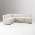Anniina Channeled L-Shaped Dining Banquette (91"&ndash;110")