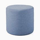 Sunbrella® Indoor/Outdoor Canvas Round Pouf