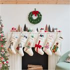 Felt Red Bow Stocking