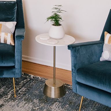 Maisie Marble Side Table (16")