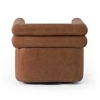 Voohres Leather Channeled Swivel Chair