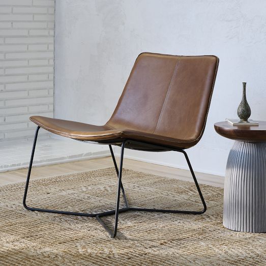 west elm/ウエストエルム ルナ ラウンジチェア 1人掛けソファ ①