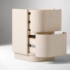 Solstice Painted Raffia Mini Nightstand (16")