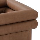 Voohres Leather Channeled Swivel Chair