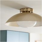 Bezel Perforated Metal Flush Mount (16")