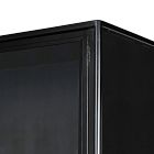 Bronzed Iron Tall Glass Cabinet (40")
