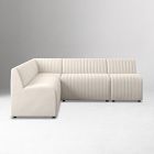 Anniina Channeled L-Shaped Dining Banquette (91"&ndash;110")