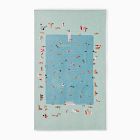 Pool Scene Beach Towel