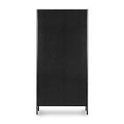 Bronzed Iron Tall Glass Cabinet (40")