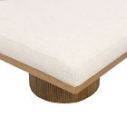 Fluted Base Chaise (73")